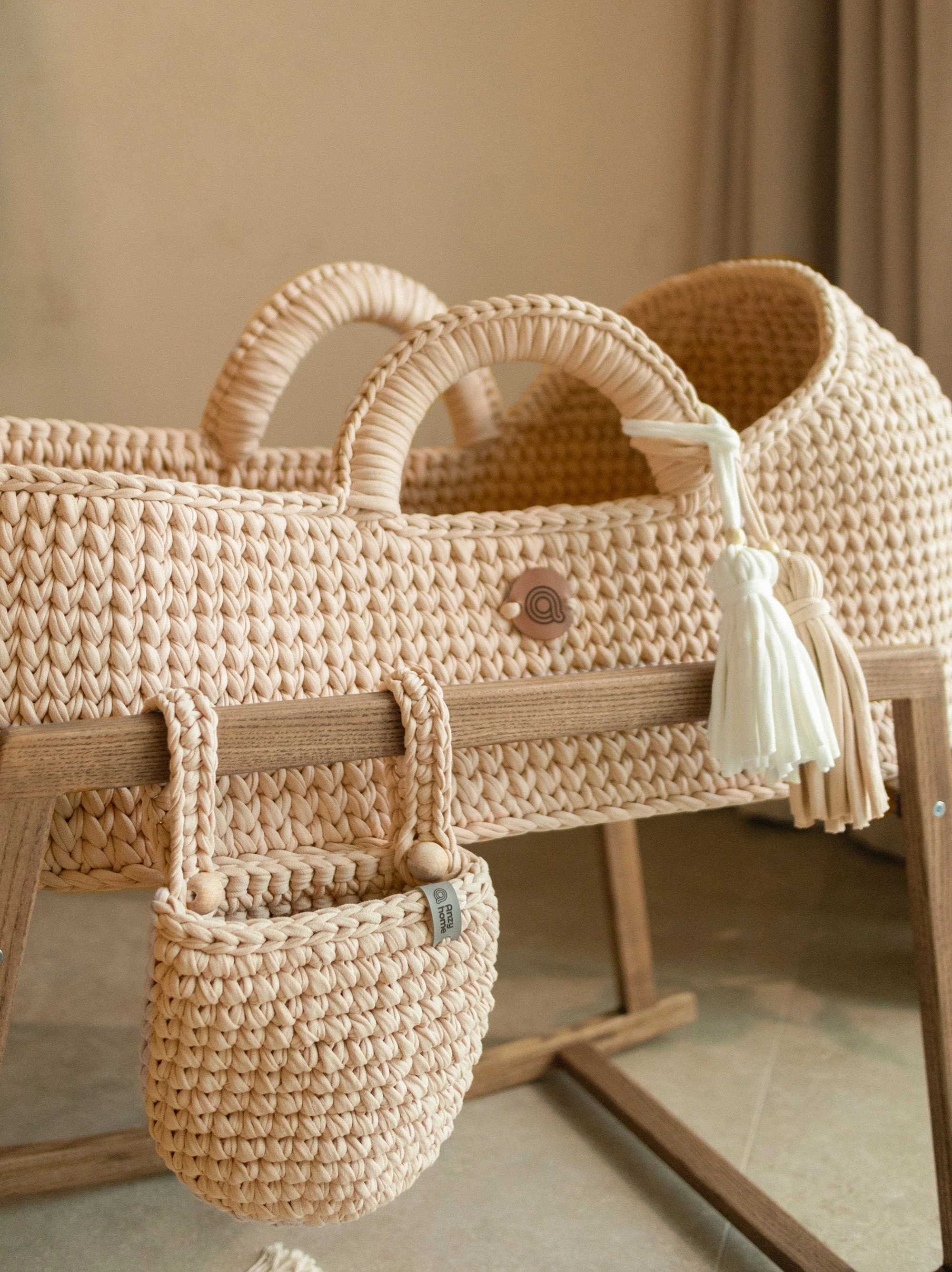 Anzy Home Hanging Basket Crib Pocket Organizer - Image 6