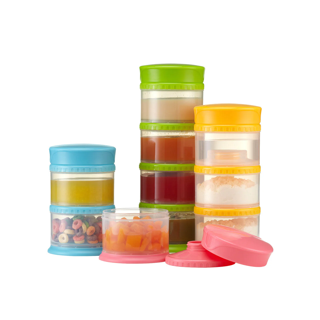 Innobaby Packin' SMART Stackable Storage System For Formula, Snacks, And More - 3 Tier - Image 5