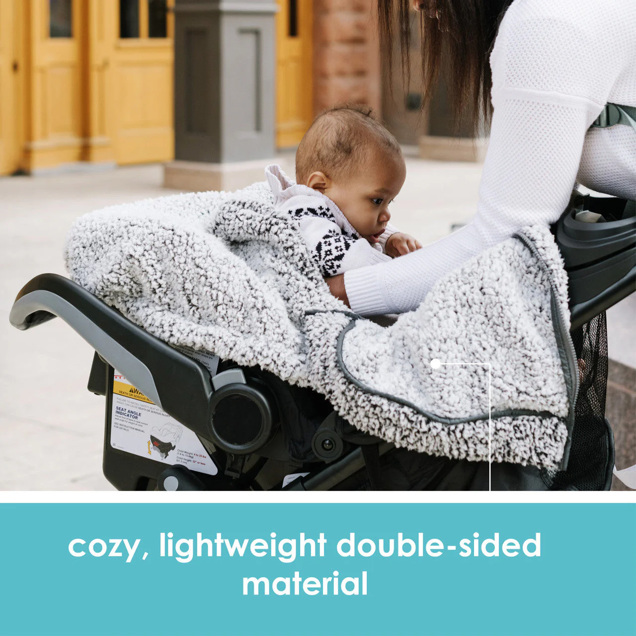 JJ Cole Cuddly Car Seat Cover - Image 7