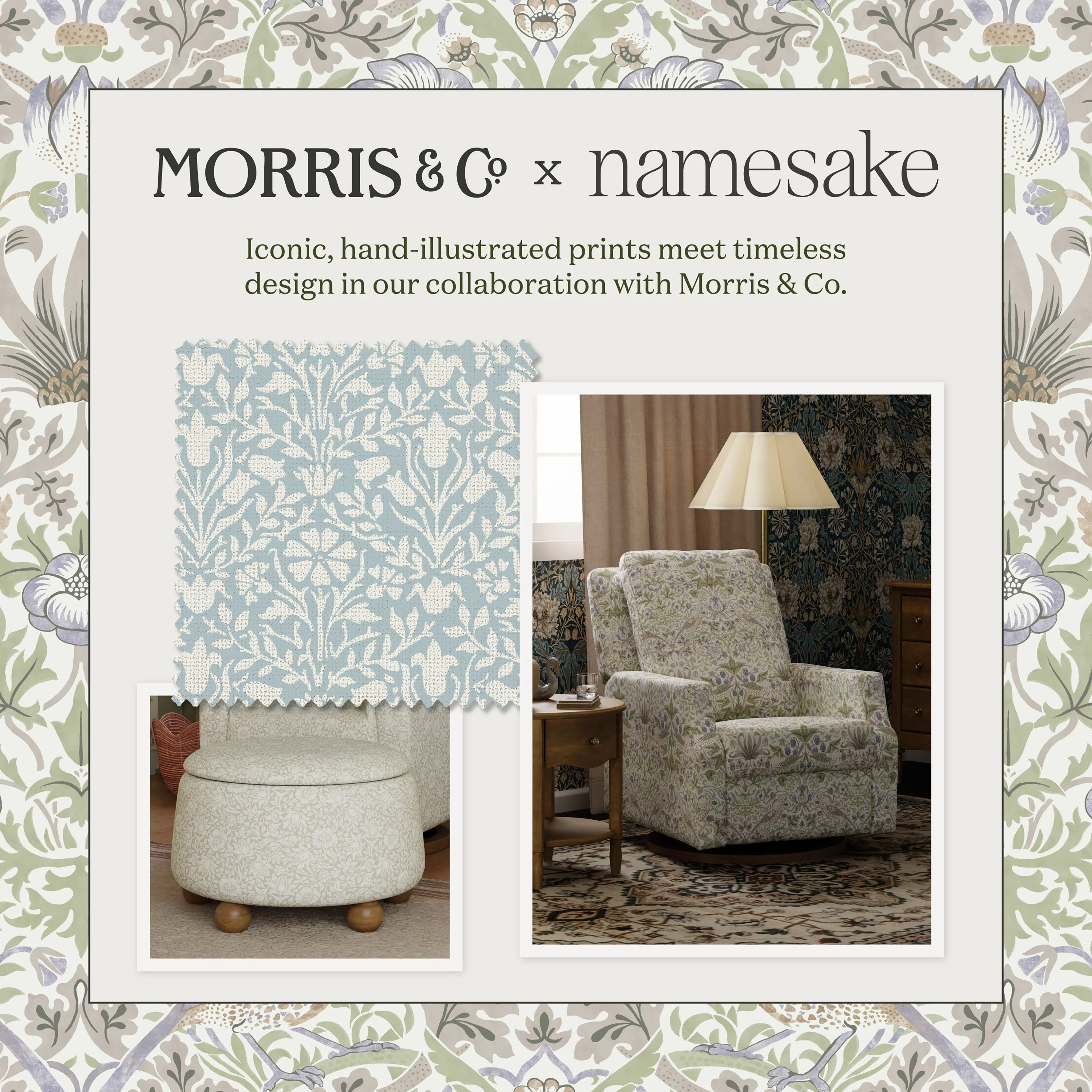 Morris & Co. x Namesake Crewe Recliner and Swivel Glider - Image 52