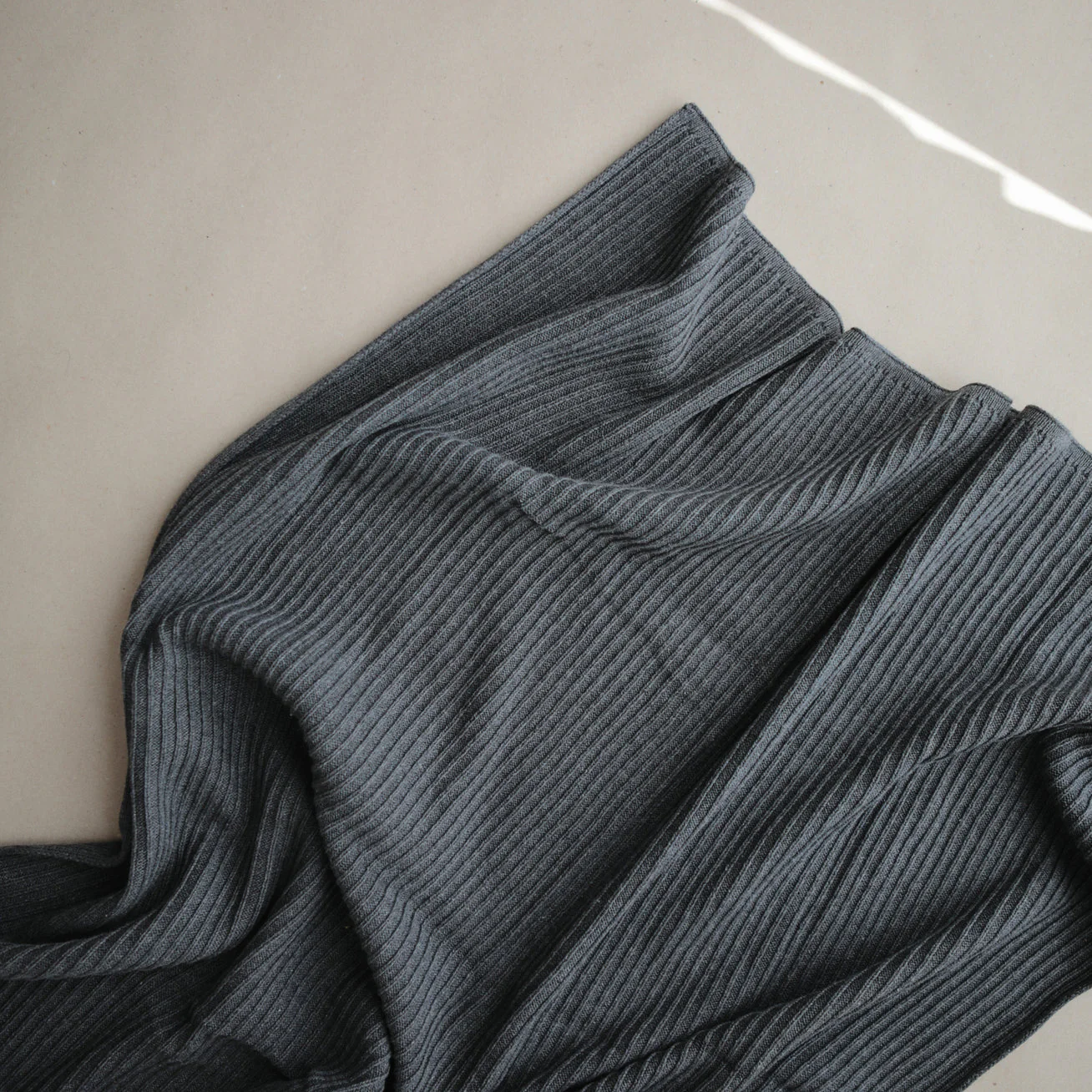 Mushie Knitted Ribbed Baby Blanket - Image 11
