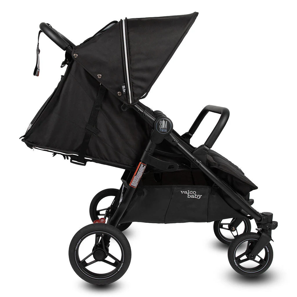 Valco Baby Slim Twin Double Stroller With Bumper Bar - Sport Edition - Image 8